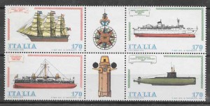 sellos filatelia transporte Italia 1979