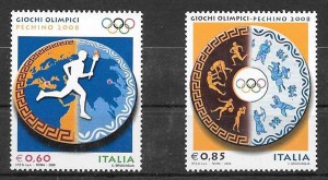 Estampillas olimpiadas Italia 2008
