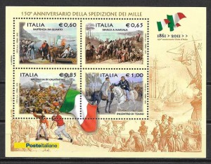 Colección sellos arte Italia 2010
