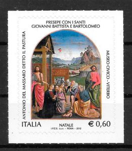 filatelia colección navidad Italia 2012