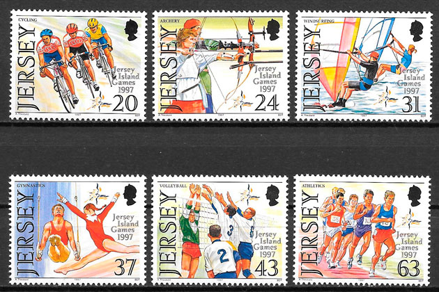 colección sellos deporte Jersey 1997
