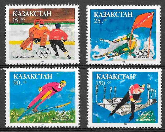coleccion sellos deporte Kazasjastan 1993
