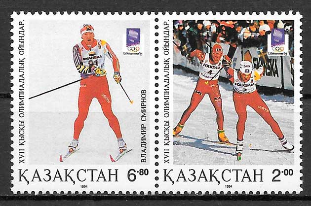 coleccion sellos deporte Kazasjastan 1994
