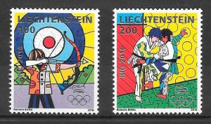 sellos deporte Liechtenstein 2016