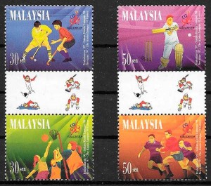 colección sellos Malasia deporte 1997