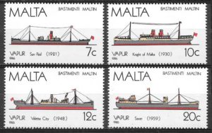 filatelia transporte Malta 1986