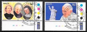 filatelia personalidad Malta 2001