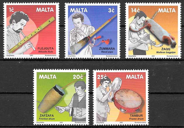 sellos arte Malta 2001