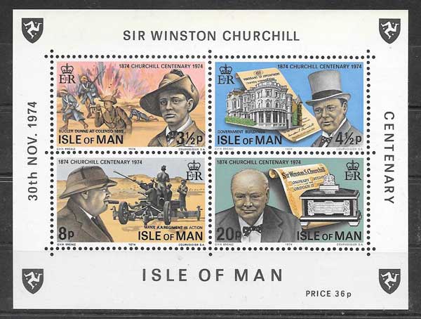  Filatelia Sir Winston Churchill 1974