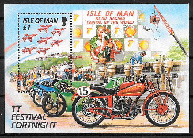 colección sellos deporte Isla de Man 1996