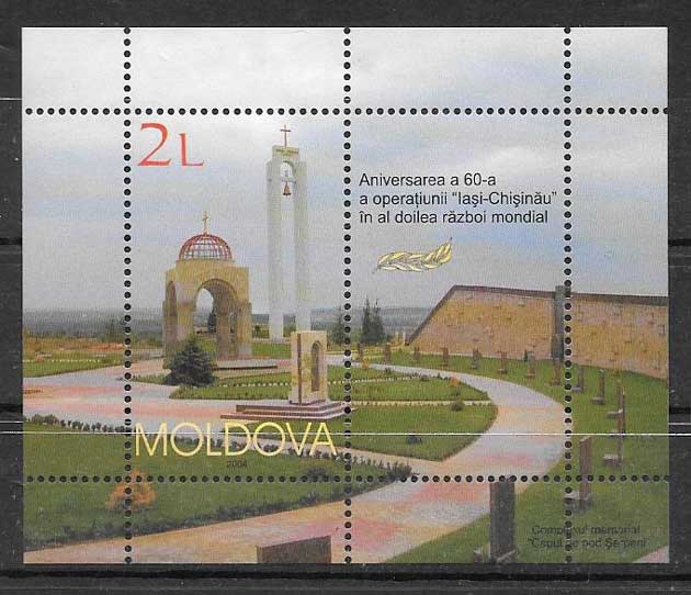 Filatelia Arquitectura moldavia 2004