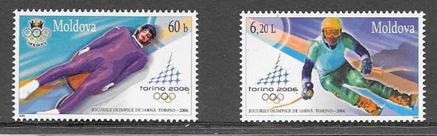 sellos filatelia deporte Moldavia 2006