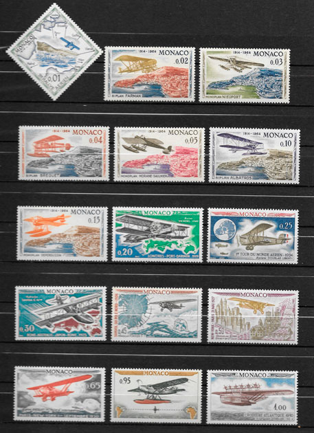 sellos transporte Mónaco 1964