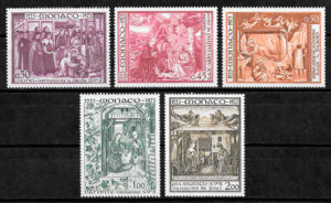 sellos navidad Mónaco 1973