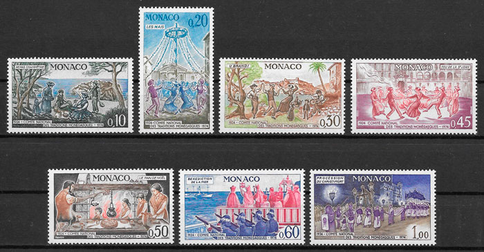 sellos arte Mónaco 1973