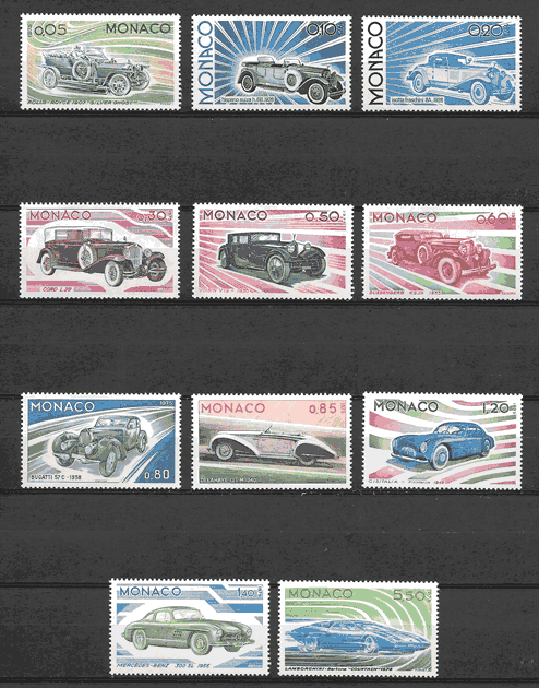 sellos transporte Mónaco 1975