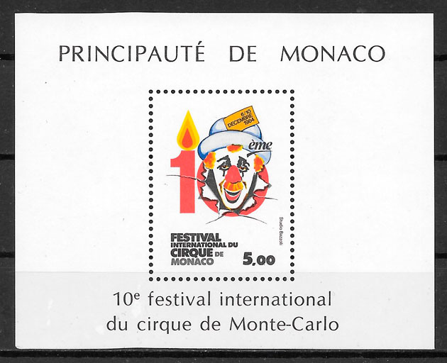 sellos arte Monaco 1984