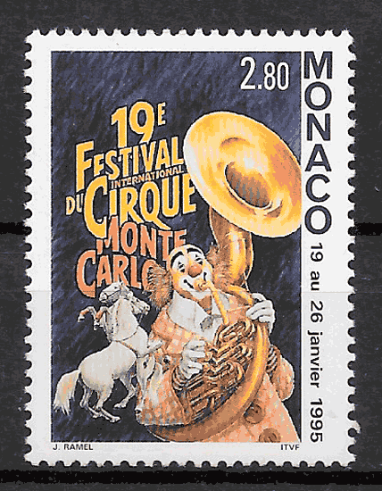 sellos arte Monaco 1995
