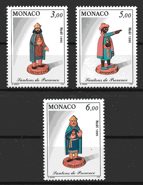 sellos navidad Monaco 1993