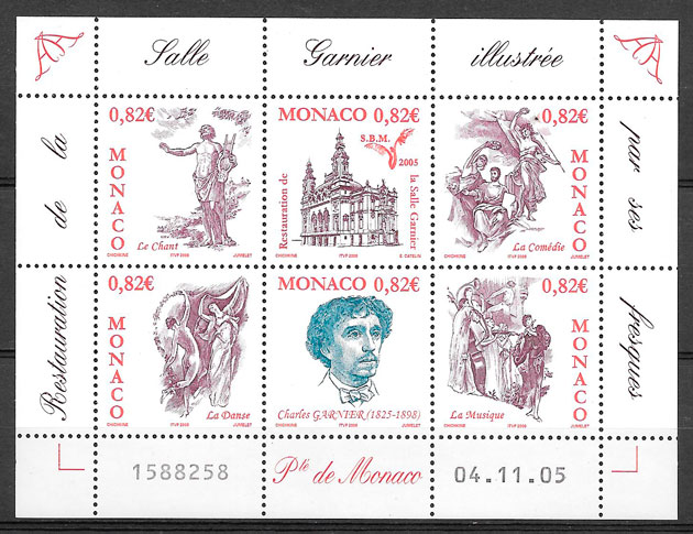 sellos arte Monaco 2005