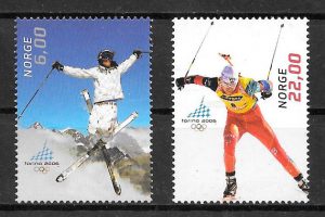 filatelia colección deporte Noruega 2005