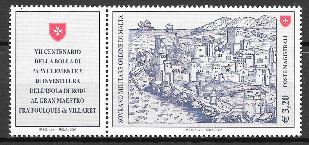 sellos personalidades Orden de Malta 2007