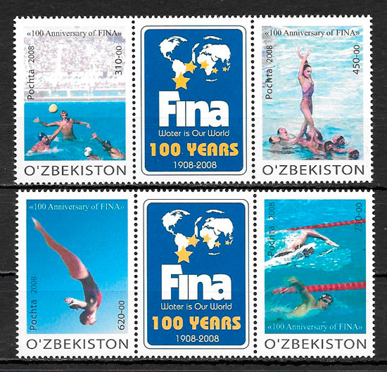 sellos deporte Ozbekistan 2008