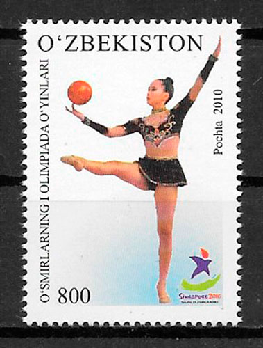 filatelia deporte Ozbekistan 2010