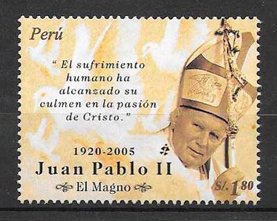 sellos personalidades Perú 2005