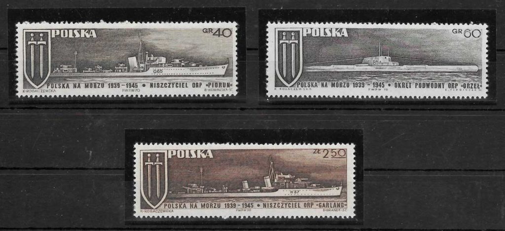 COLECCION SELLOS TRANSPORTE POLONIA 1970