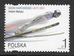 Filatelia deporte Polonia 2001