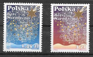 sellos navidad Polonia 2008