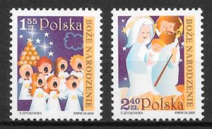 filatelia navidad Polonia 2004
