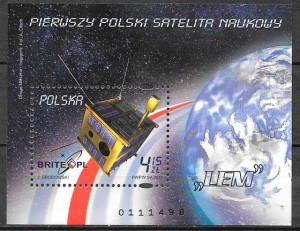 colección de sellos espacio Polonia 2004