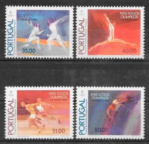 sellos deporte Portugal 1984