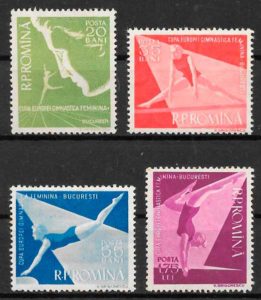 filatelia deporte Rumania 1957