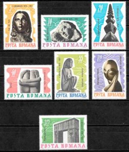 coleccion sellos arte Rumania 1967