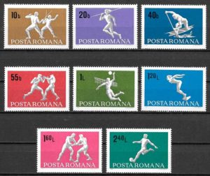 sellos deporte Rumania 1969