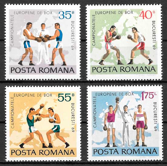 sellos deporte Rumania 1969