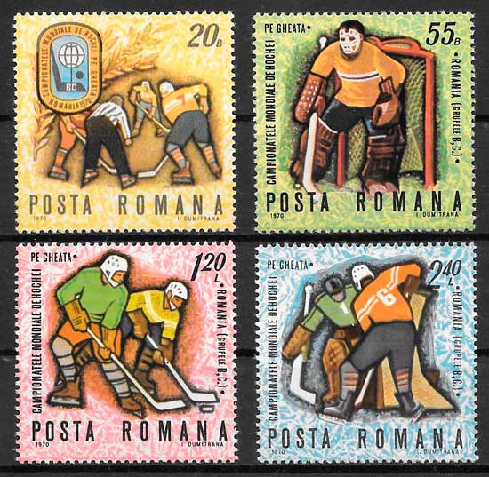 sellos deporte Rumania 1970