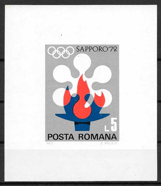 coleccion sellos deporte Rumania 1971