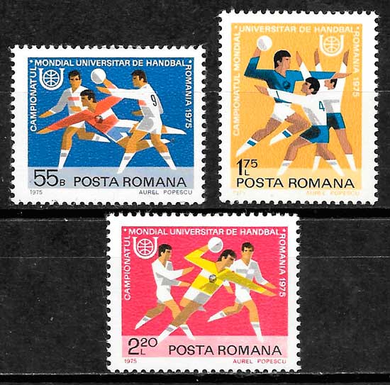 sellos deporte Rumania 1975