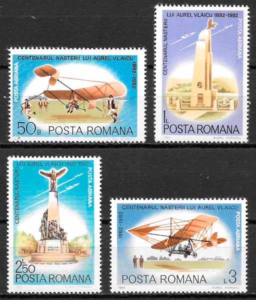 sellos transporte Rumania 1982