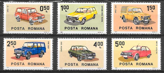 filatelia transporte Rumania 1983