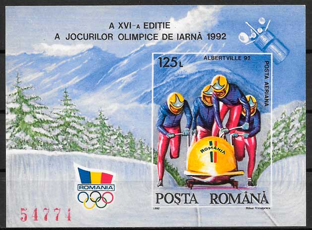 filatelia deporte Rmania 1992