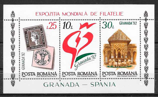 sellos arquitectura Rumanía 1992
