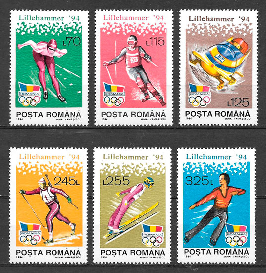 coleccion sellos deporte Rumania 1994