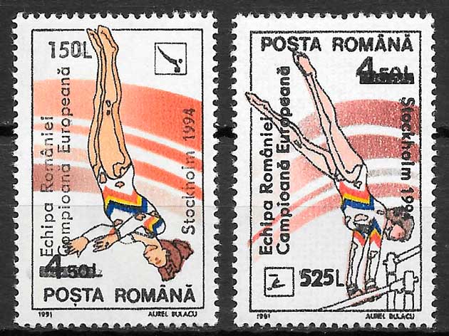 filatelia deporte Rumania 1994