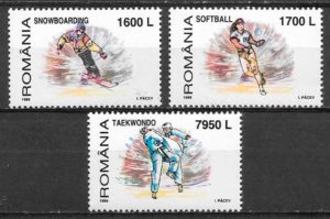 filatelia coleccion deporte Rumania 1999