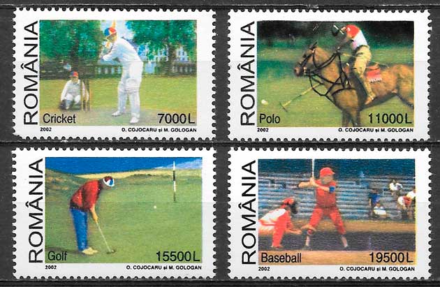 sellos deporte Rumania 2002